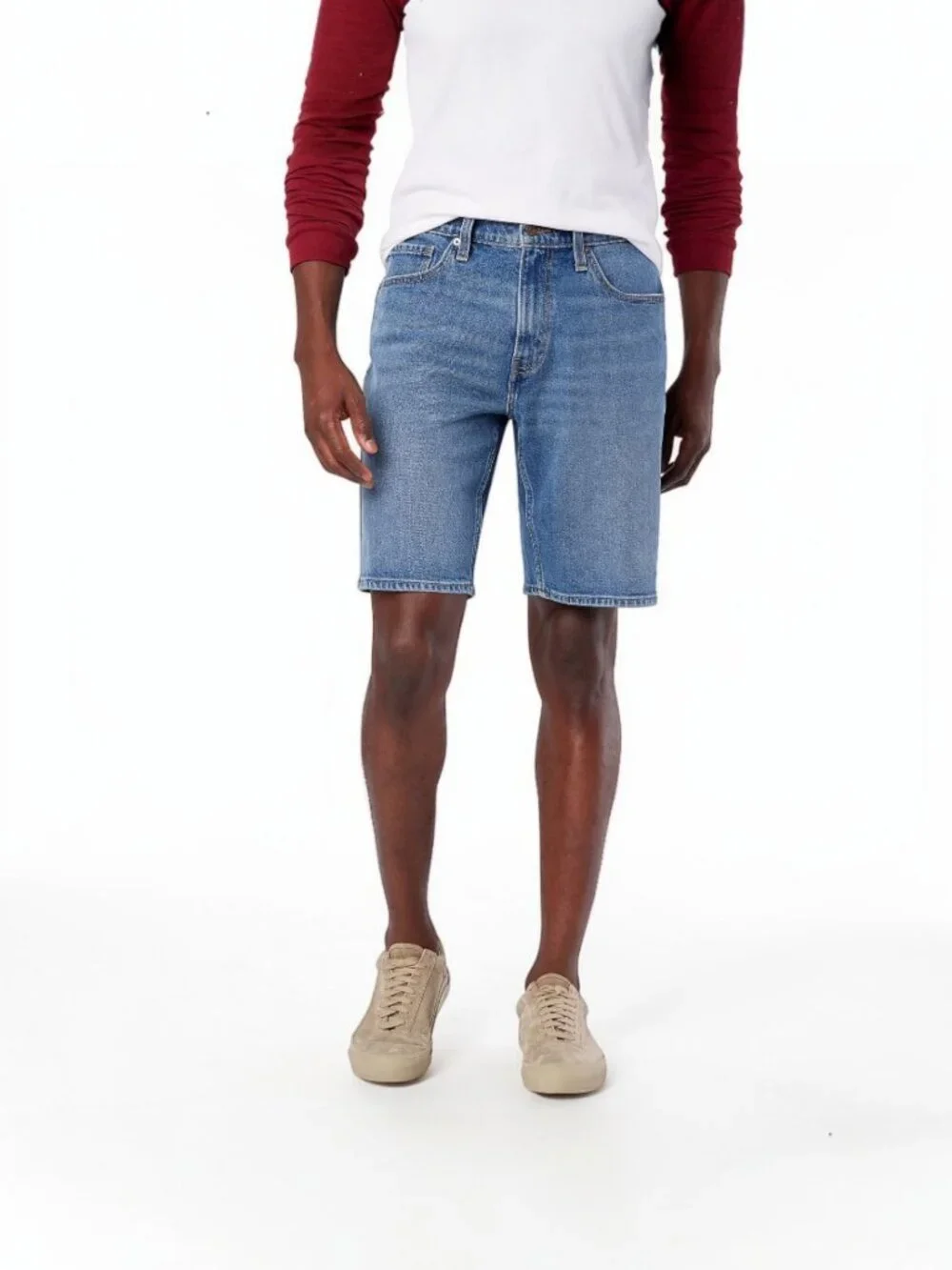 Levi Strauss Signature Men's Classic Comfort Denim Shorts 44 Blue Flex Relaxed